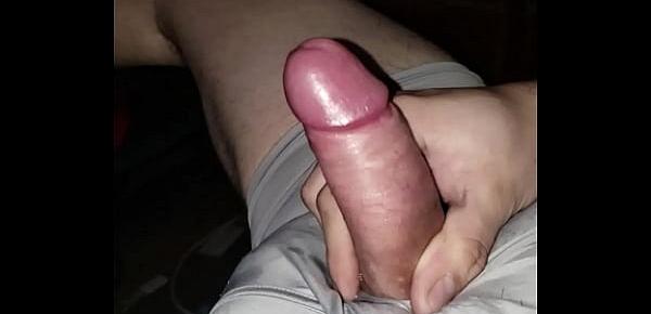  Uncut cock squirts again